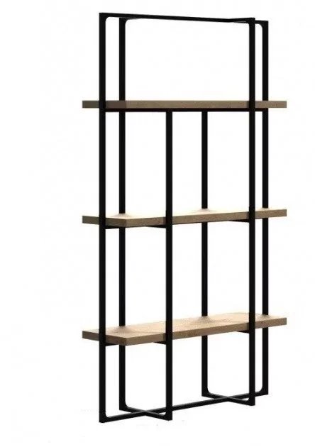 [STJ113] Стелаж LOFT з дерева та металу 210x120x40 см — Модель STJ113