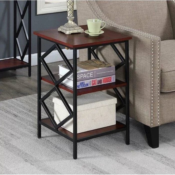 [T145] Mesita de noche de metal estilo Loft LoftAcero T145 60x40x40 cm