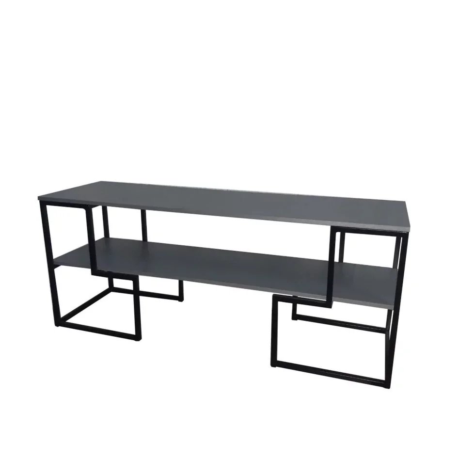 [T102] Телевизионный шкаф из металла в стиле Лофт LoftAcero T102 150x60x45 см
