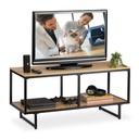 Телевізійний шафа з металу в стилі Лофт LoftAcero T128 110x50x45 см