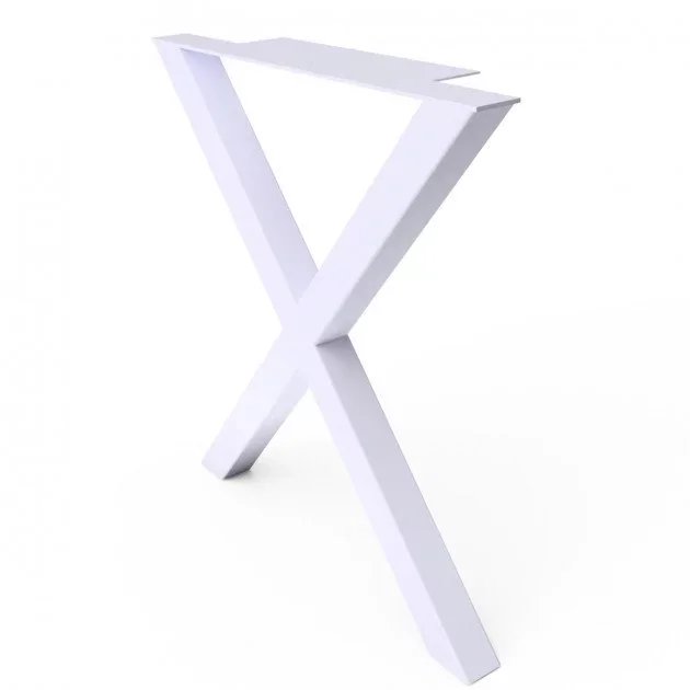 [OP41] Pata metálica para mesa estilo Loft 730x600 mm OP41 blanca