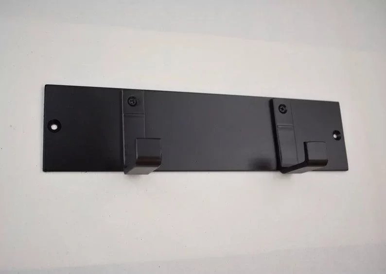 [VSH431] Perchero de pared estilo Loft con metal y madera 40x15 cm – Perchero industrial compacto