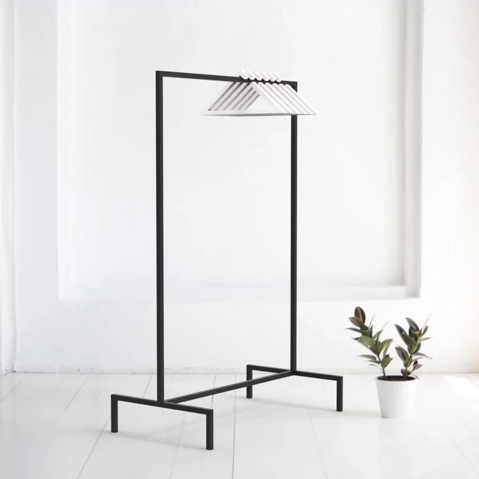 [VSH93] Perchero de Pie Estilo Loft 160x100x40 cm – Madera y Metal | Fabricado en España