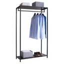 Perchero de Pie Estilo Loft 170x70x40 cm – Madera y Metal | Fabricado en España