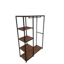 Perchero de Pie Estilo Loft 180x120x40 cm – Madera y Metal | Fabricado en España