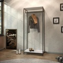 Perchero de Pie Estilo Loft 180x80x40 cm – Madera y Metal | Fabricado en España