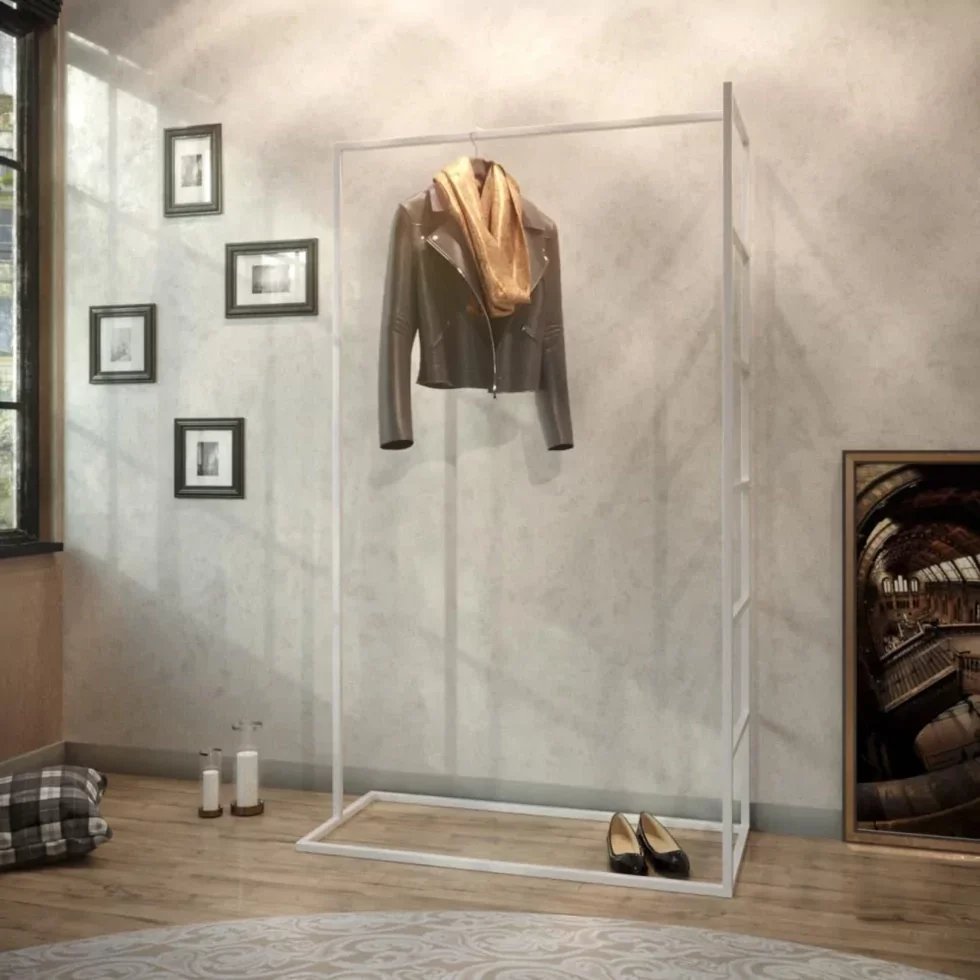 [VSH129] Perchero de Pie GoodsMetall Estilo Loft 1700x1000x450 mm