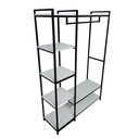 Напольная вешалка промышленного стиля с крючками 180x120x40 см – Дерево и металл | Производство в Испании