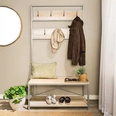 [VSH37] Портативная вешалка Loft VSH37 1800x800x400 мм – Металл и натуральная древесина – Испанская производственная