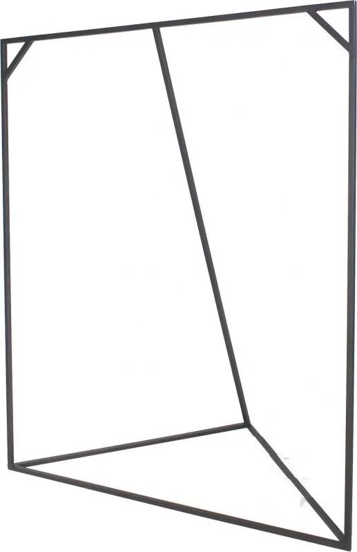 [VSH144] Настенная вешалка с крючками и колесами 150x130x60 см – Стиль Loft