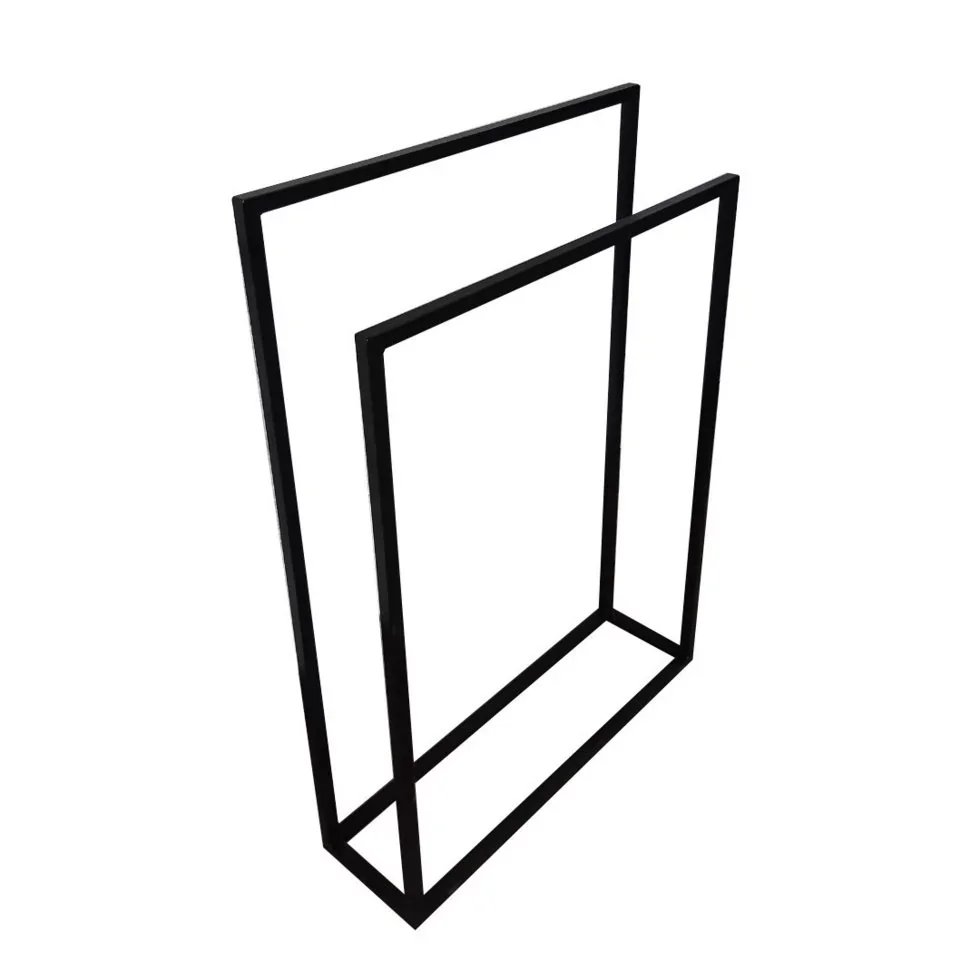 [VSH121] Настенная вешалка компактная с 2 брусьями 100x70x20 см – Стиль Loft