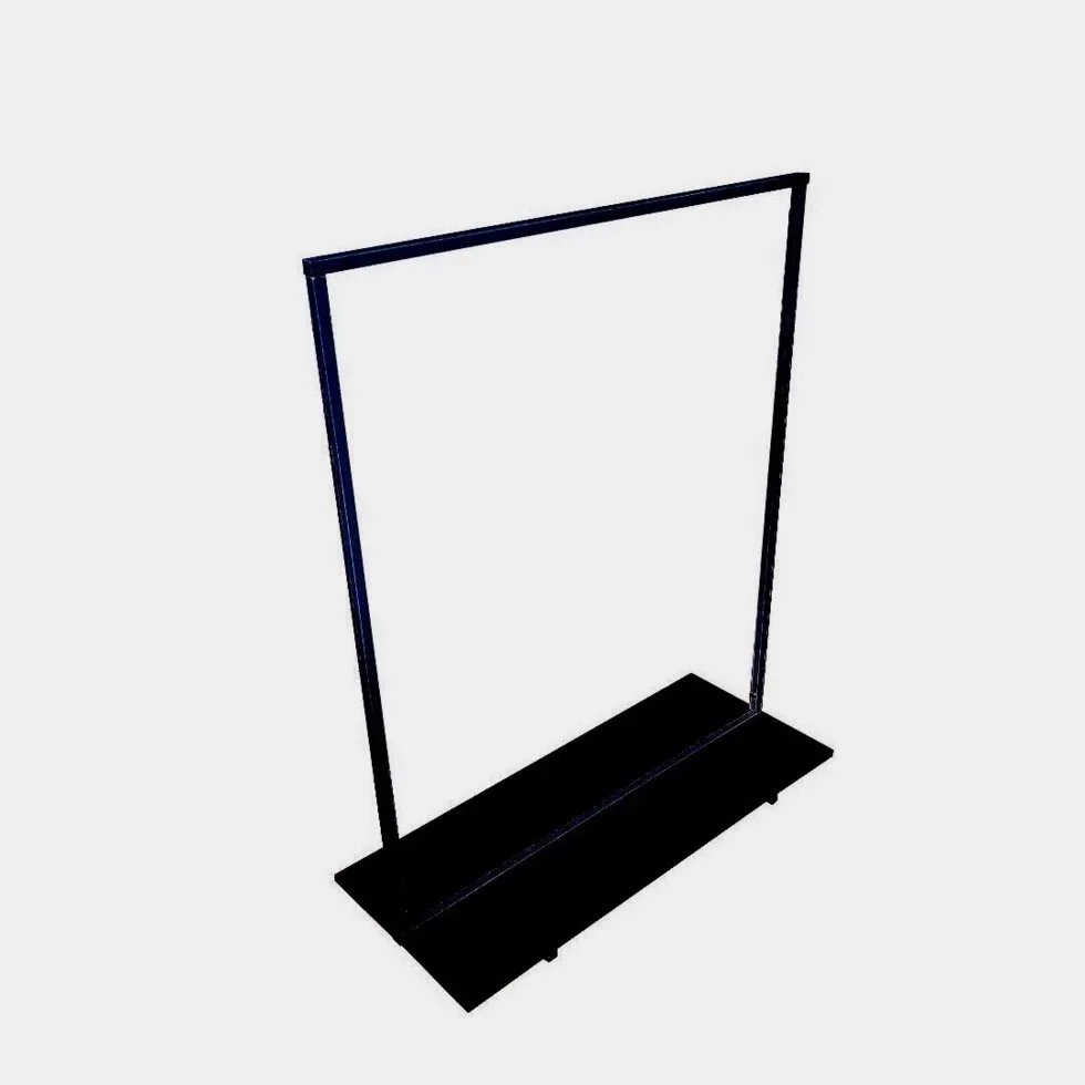 [VSH123] Настенная вешалка с нижней полкой 150x100x40 см – Стиль Loft