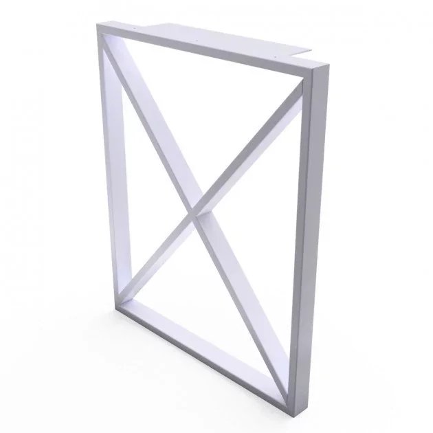 [OP28] Soporte metálico para mesa Loft GoodsMetall OP28 730x500 mm blanco – Fabricación en España